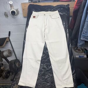 Parasuco White Denim Jeans, Rider Cloth, men’s 34x32